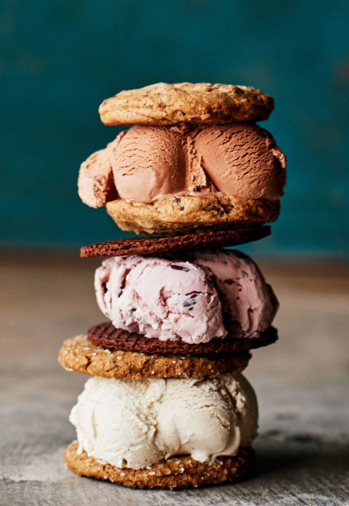 stack of ice cream sandwiches